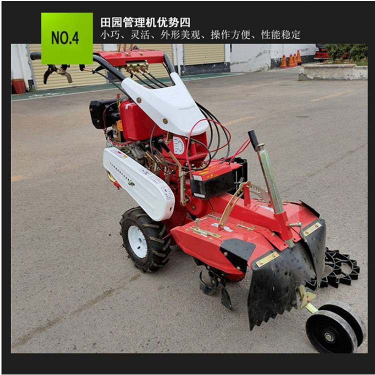 Diesel furrow cultivator, greenhouse strawberry ridger, large-scale customization, multifunctional operation