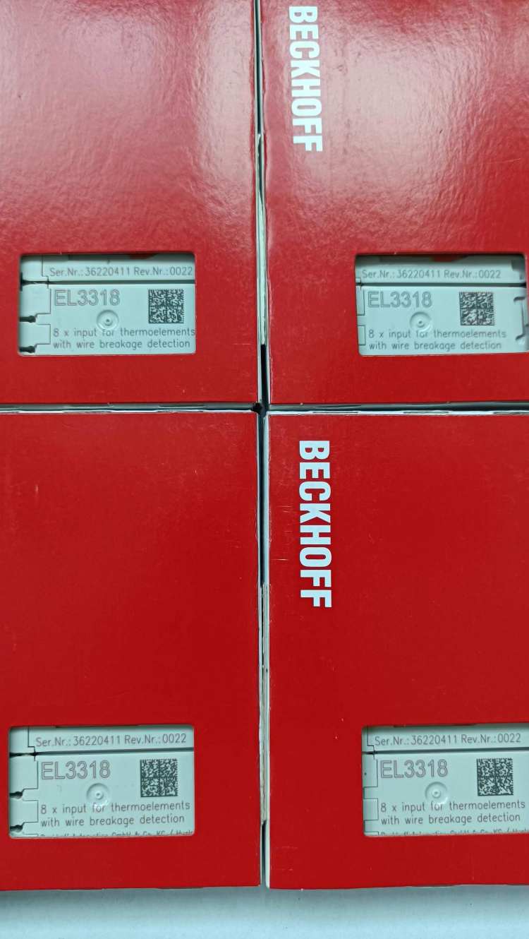 BECKHOFF倍福EL3318 HD EtherCAT端子模块，8通道热电偶输入 产品关键词:倍福el3318模块的;倍福el3318模块