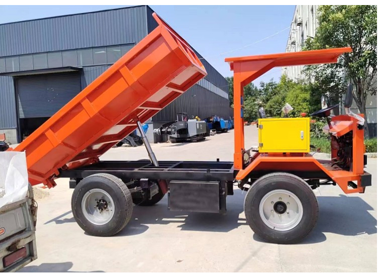 Mine electric Sibuxiang underground transport four-wheel truck dump battery project Dump truck Hongji