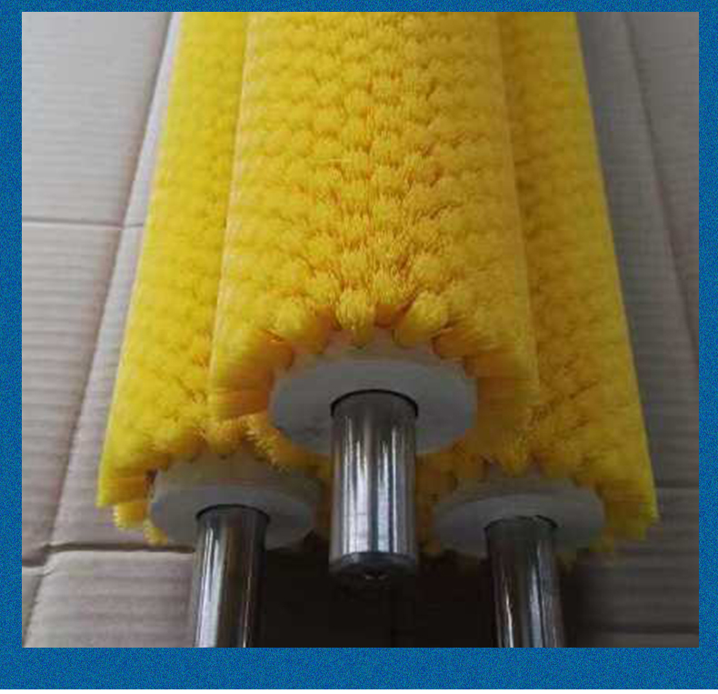 Industrial brush roller roller brush manufacturer customized small nylon wire brush dust removal hollow brush wheel circular cylindrical brush