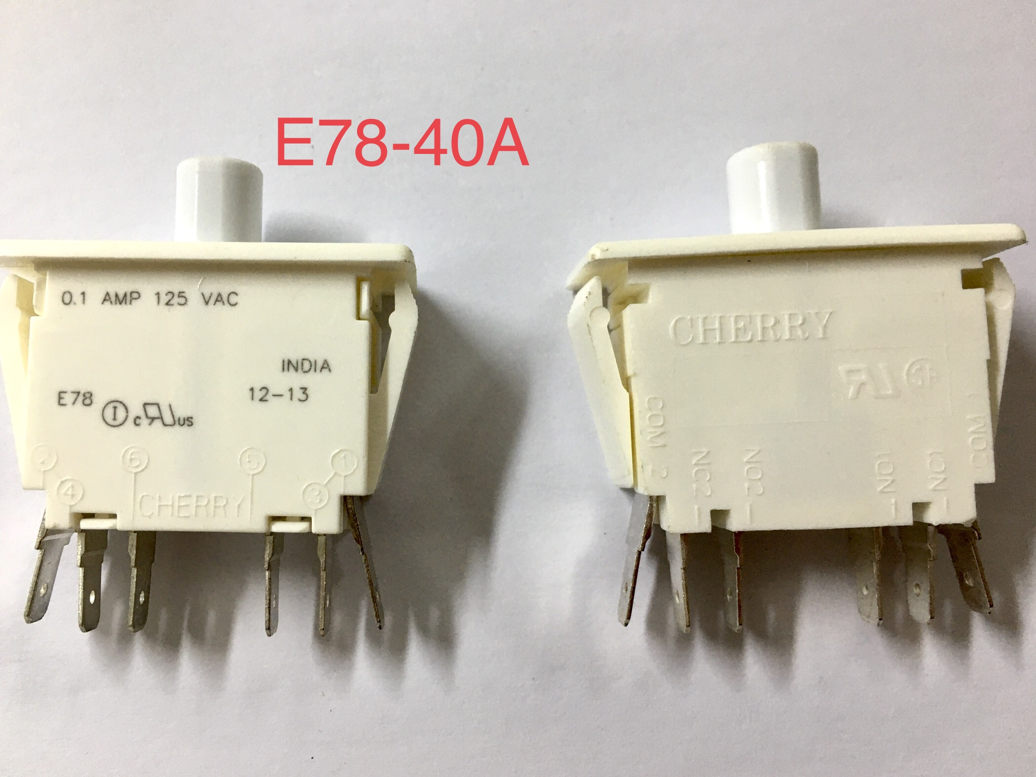 ZF Electronics button switch DPDT E78-40A0