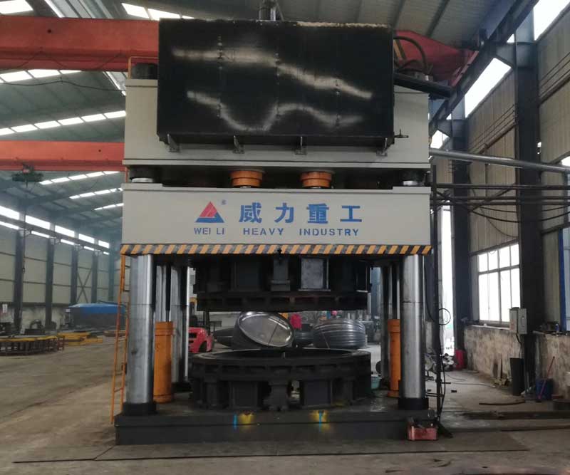 WEILI Heavy Industry 2800 ton Three Beam Four Column Structure Head Stretch Forming Hydraulic Press