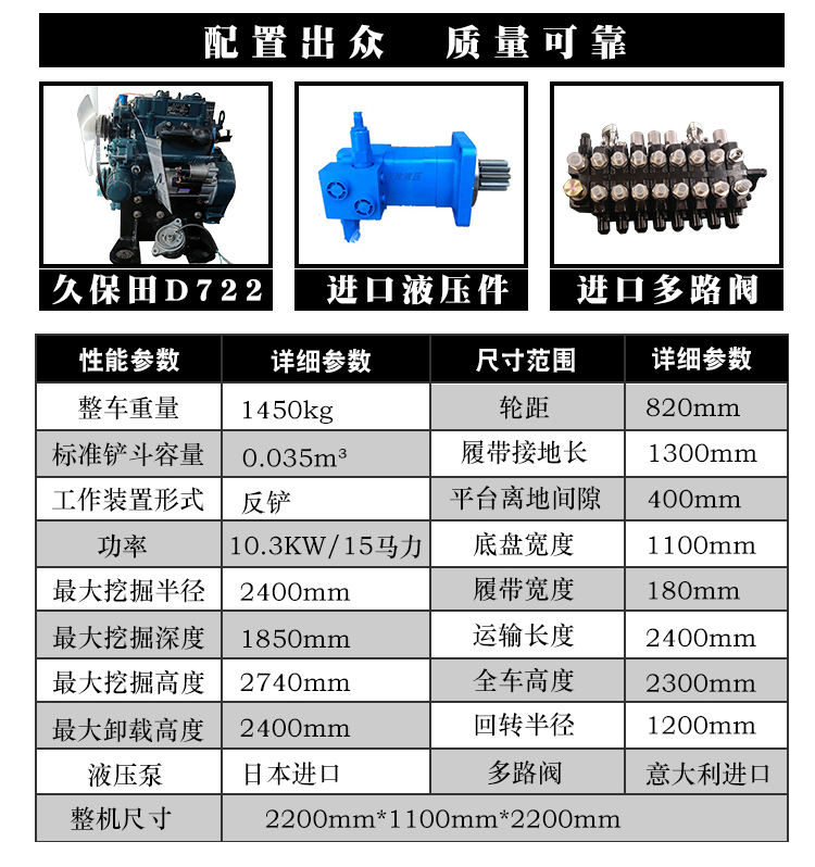 Small excavator, agricultural soil excavation, household engineering, garden micro excavation, municipal excavator, multifunctional micro crawler hook machine