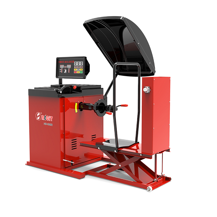 Ruituo WB-1201B truck Tire balance machine can be equipped with optional protective cover to reduce failure rate