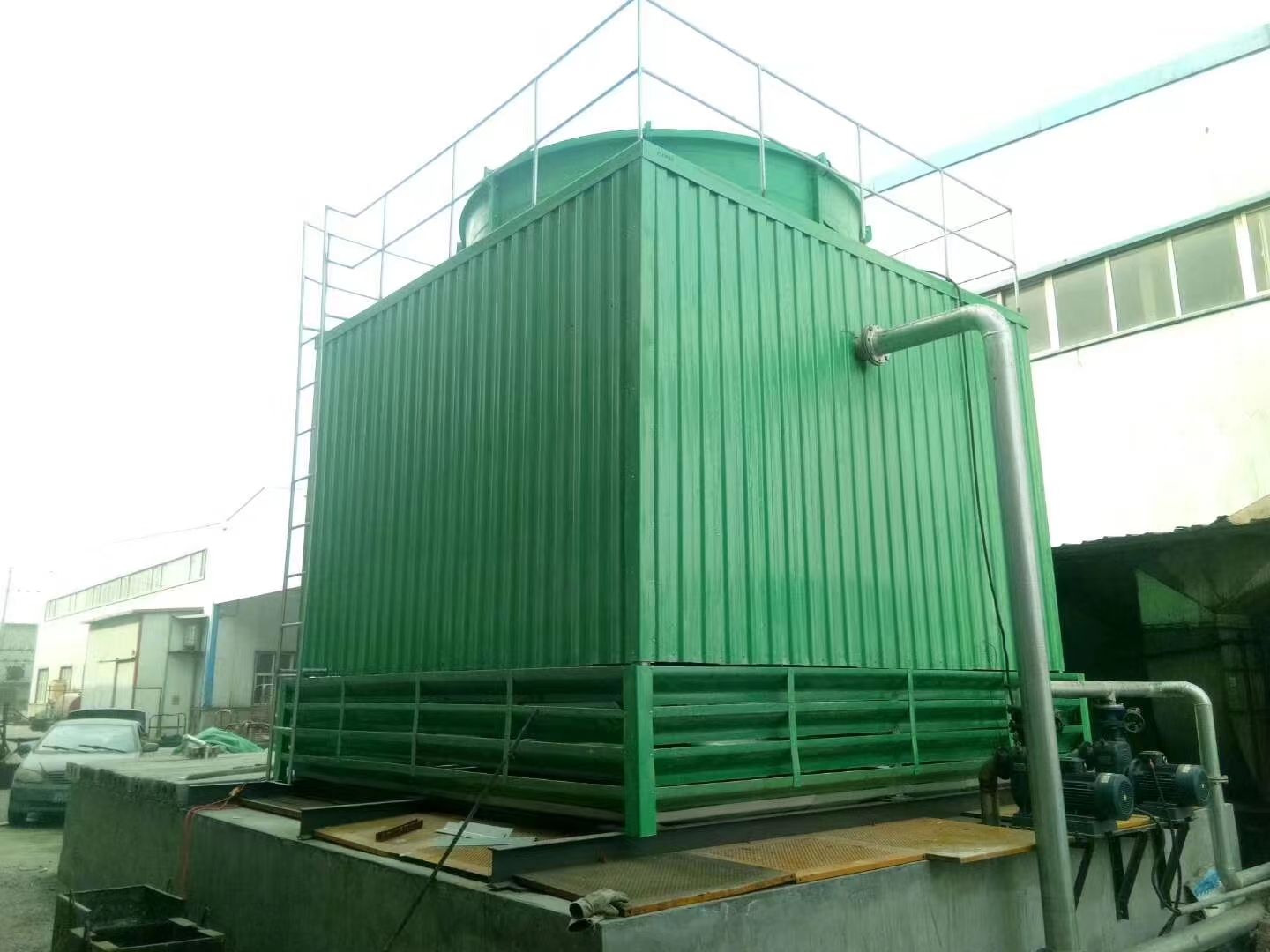 Cooling Tower Square Countercurrent Cooling Water Tower Low Bath Sound Cooling Water Tower Injection Molding Machine Matched with Temperature Reducing Tower