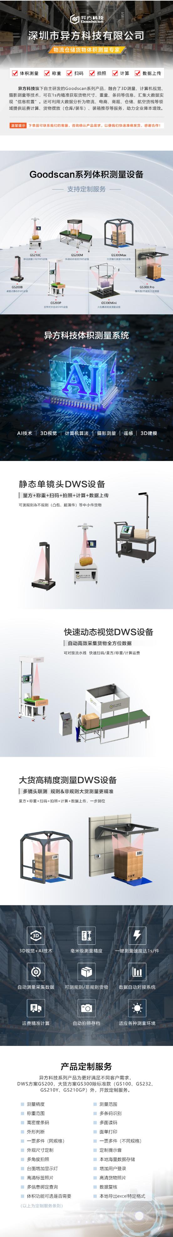 Logistics, warehousing, freight pallets, cargo volume measurement, large cargo volume, square meter weighing, integrated machine, electronic weighbridge scale