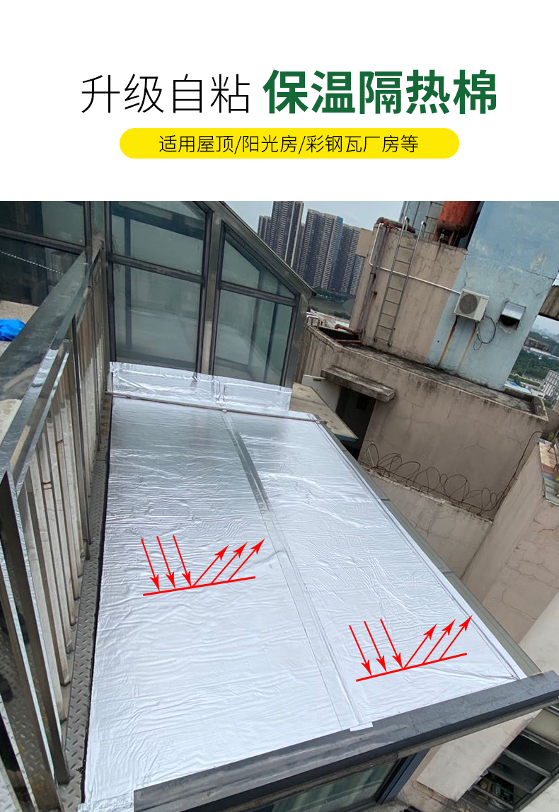 High temperature resistant thermal insulation cotton, fire resistant thermal insulation cotton, sound absorption and noise reduction roof, sun protection, waterproof and thermal insulation material