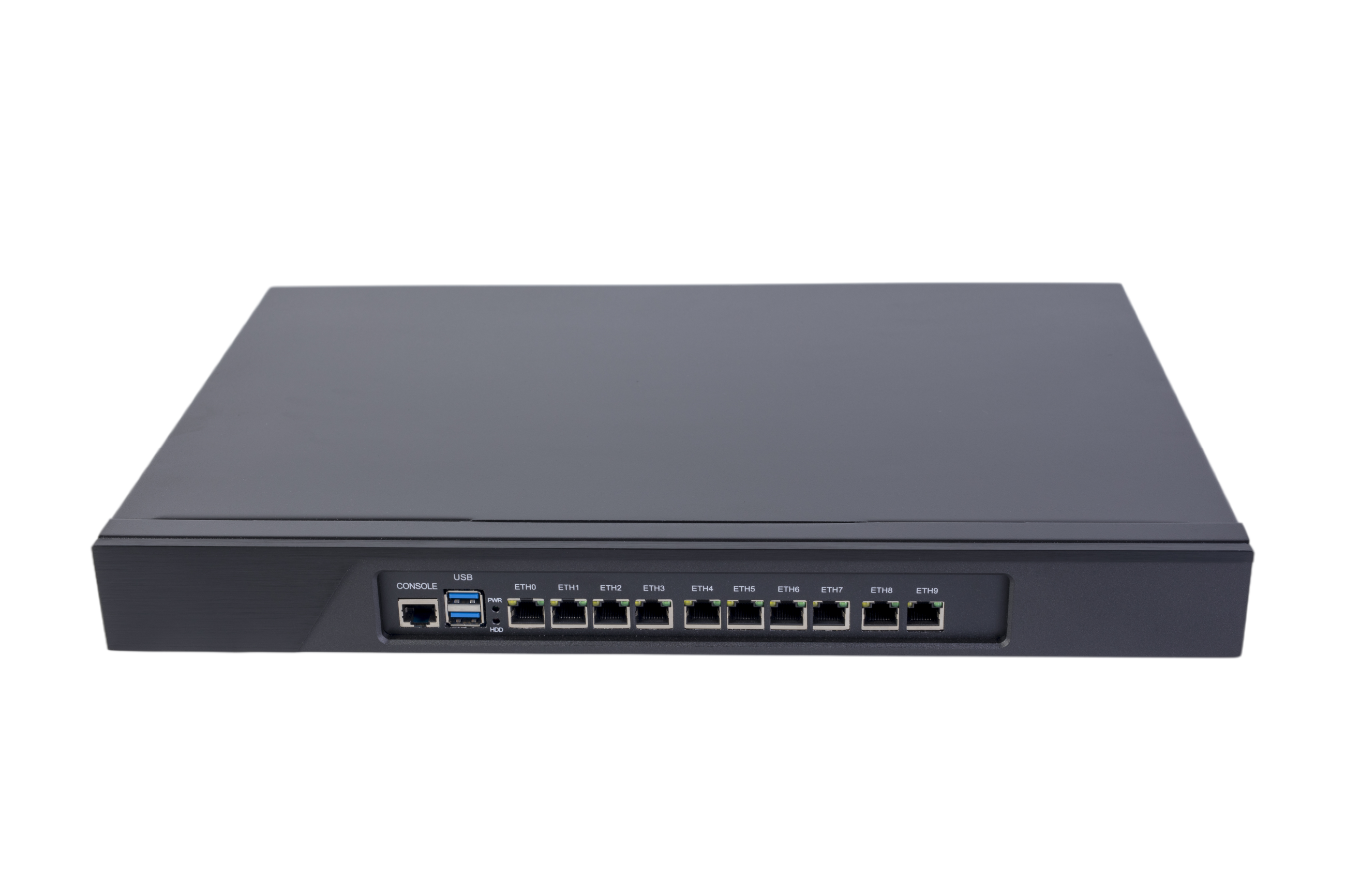 Aluminum alloy 6-port gigabit soft router network security industrial control machine network firewall