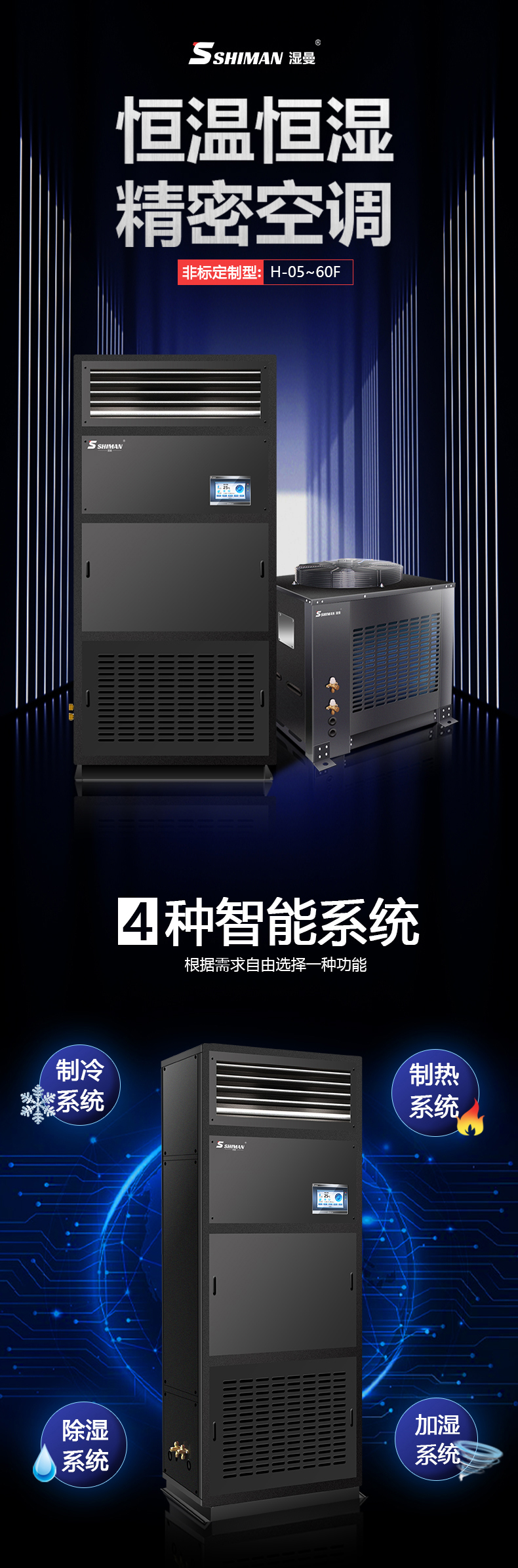 Wet Man Constant Temperature and Humidity Machine Constant Temperature and Humidity Integrated Machine Factory Room Precision Air Conditioning Dedicated outdoor air system