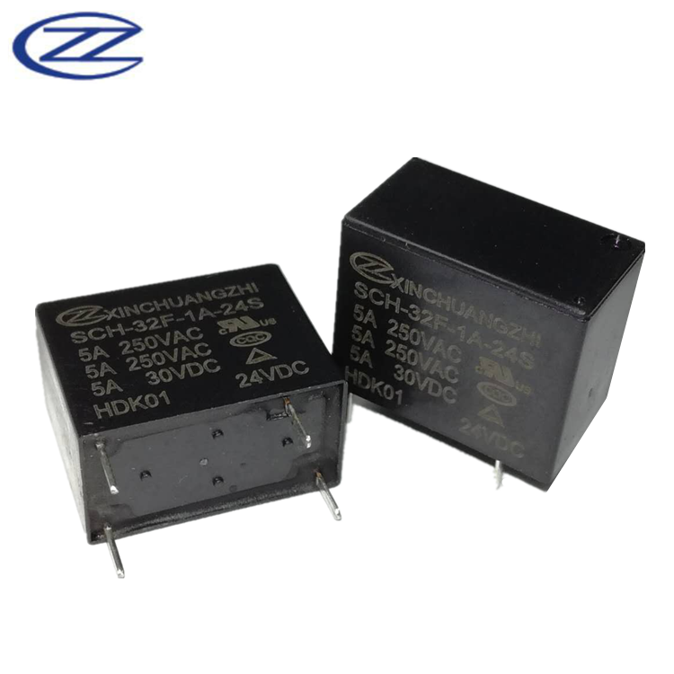 Xinchuangzhi relay SCH-32F-1A-24S four pin small power relay 5A, a set of normally open 24V