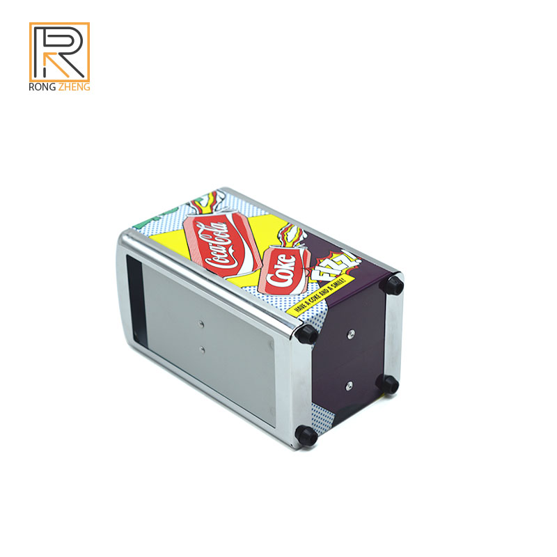 Customized tinplate tissue can with dining label tissue drawer, square tissue box, high and low options