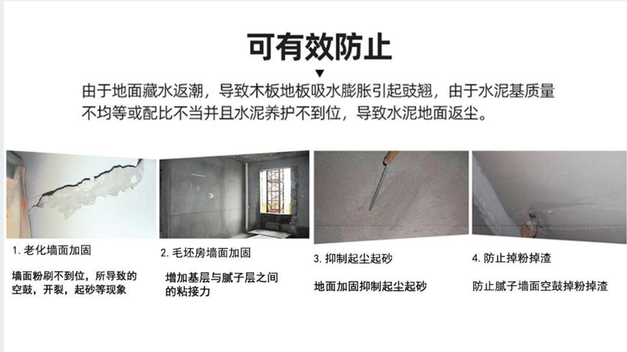 Manufacturer of interface agent for fixing sandbags, renovating old houses, stabilizing base surfaces, waterproof and moisture-proof walls, fixing concrete walls, and curing