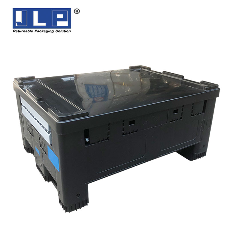 Foldable plastic turnover box, large logistics box, pallet box, 800mm * 600mm * 760mm