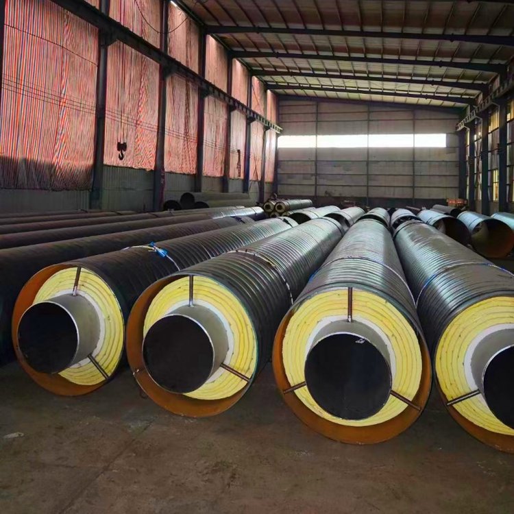 Fangda Prefabricated Directly Buried Insulation Pipe Thermal Insulation Pipe Polyurethane Foam Insulation Steel Pipe