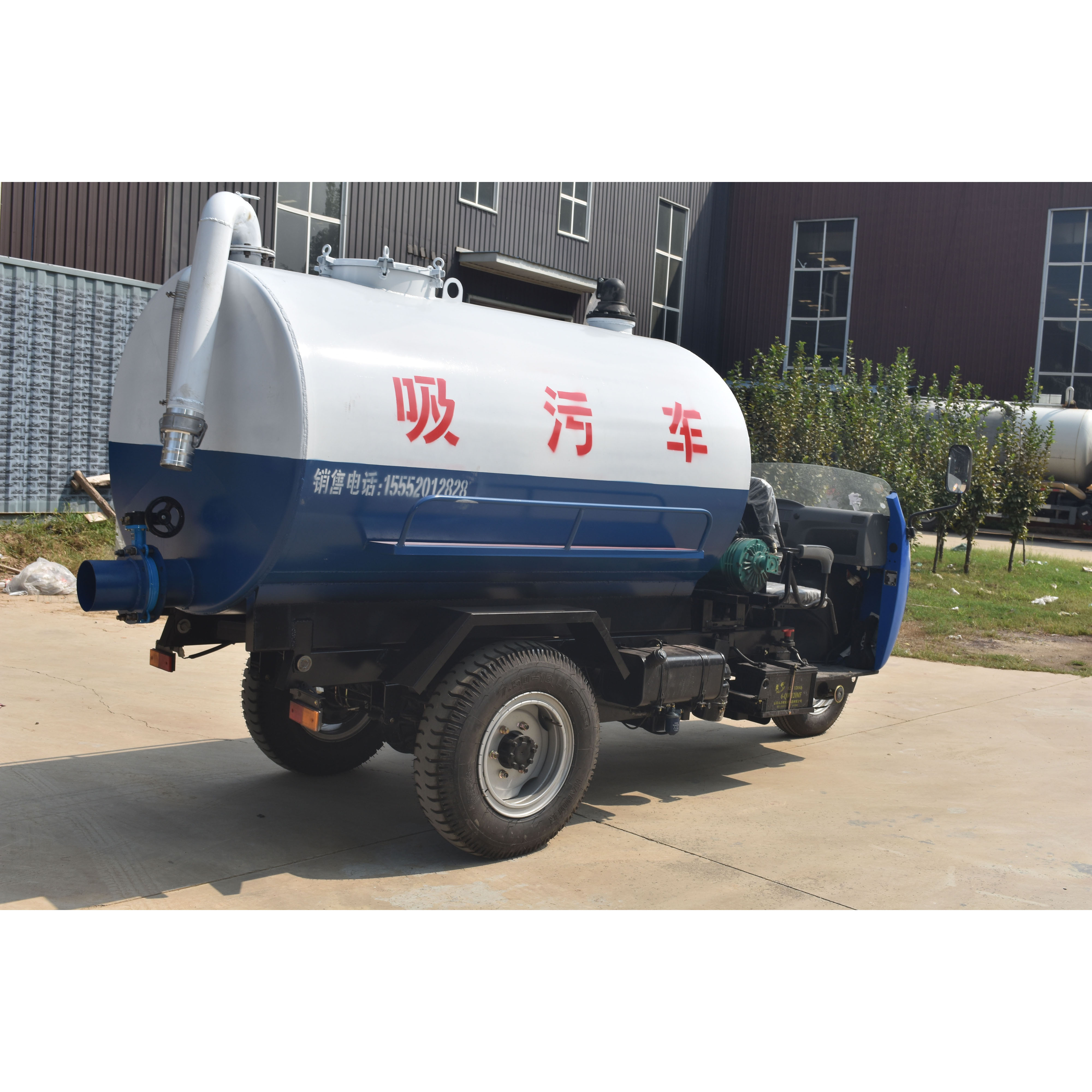 Zeyu Environmental Sanitation Farm Septic Pump Truck, Five Marches, Three Squares Diesel Septic Pump Truck, Easy to Operate