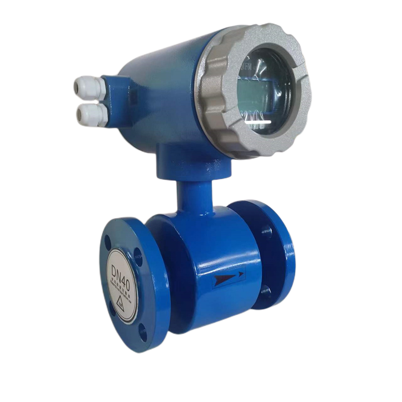 Domestic water electronic flow meter for water renovation project, integrated clean water electromagnetic flow meter