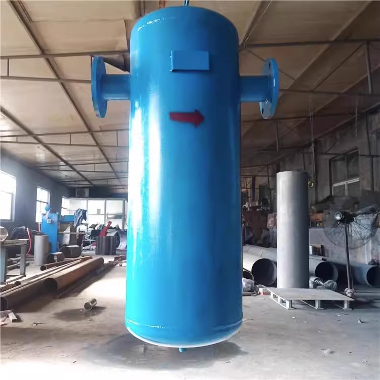 Steam water separator stainless steel/carbon steel 304/316L baffle type cyclone high temperature boiler oil water separation