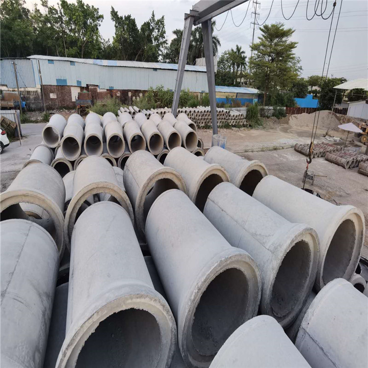 Cement culvert pipe, concrete drainage pipe, socket and groove type, specification 300-2000, cement product factory