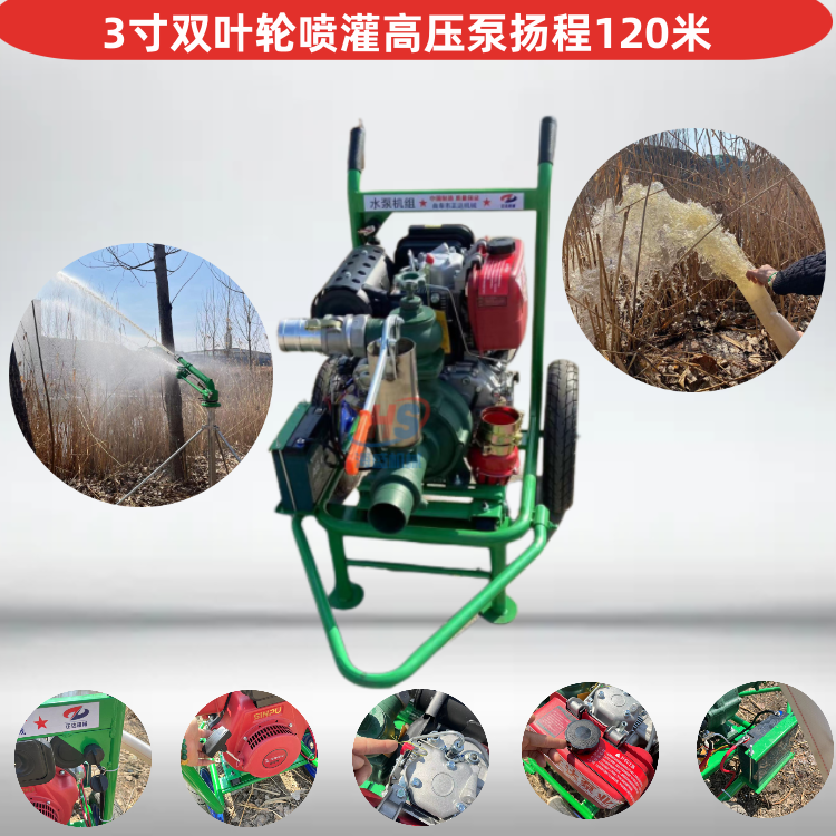 Agricultural irrigation diesel pump with large displacement 8-inch centrifugal pump engineering drainage mud sewage pump