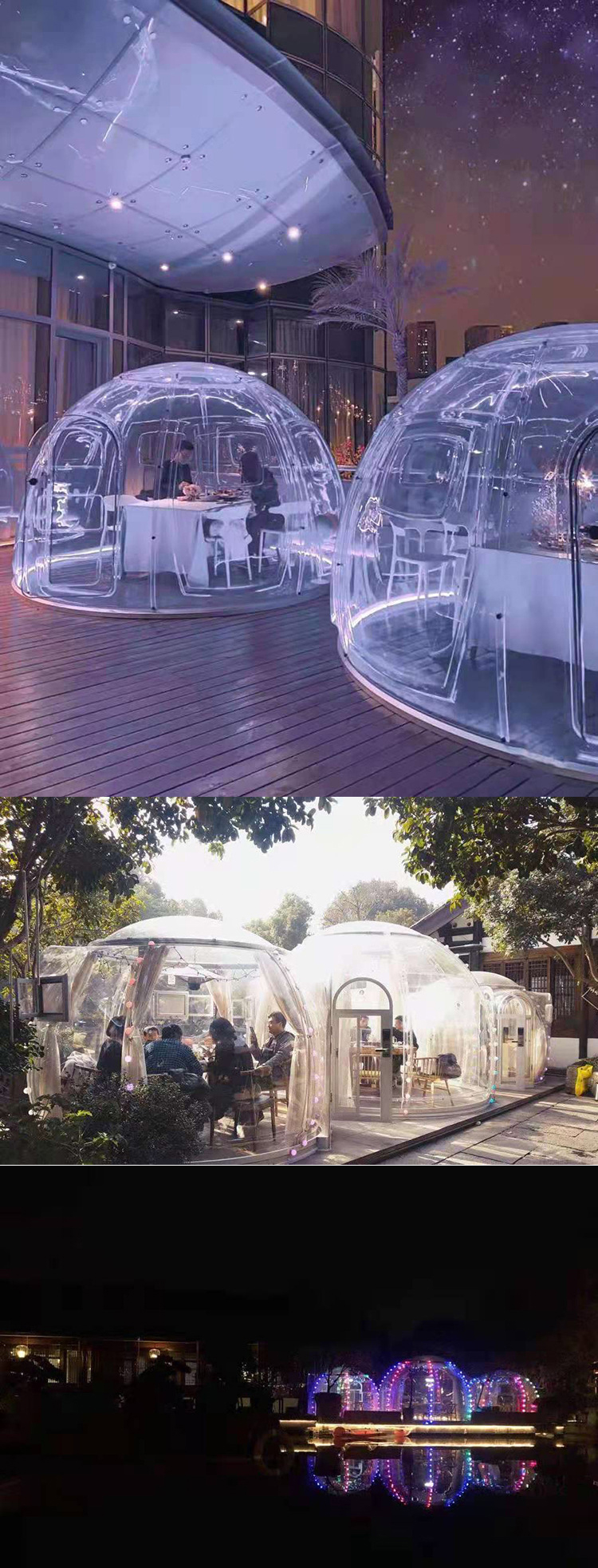 Yutu Outdoor Bubble House Transparent Starry Sky Room Large One Bedroom European Style Homestay Tent