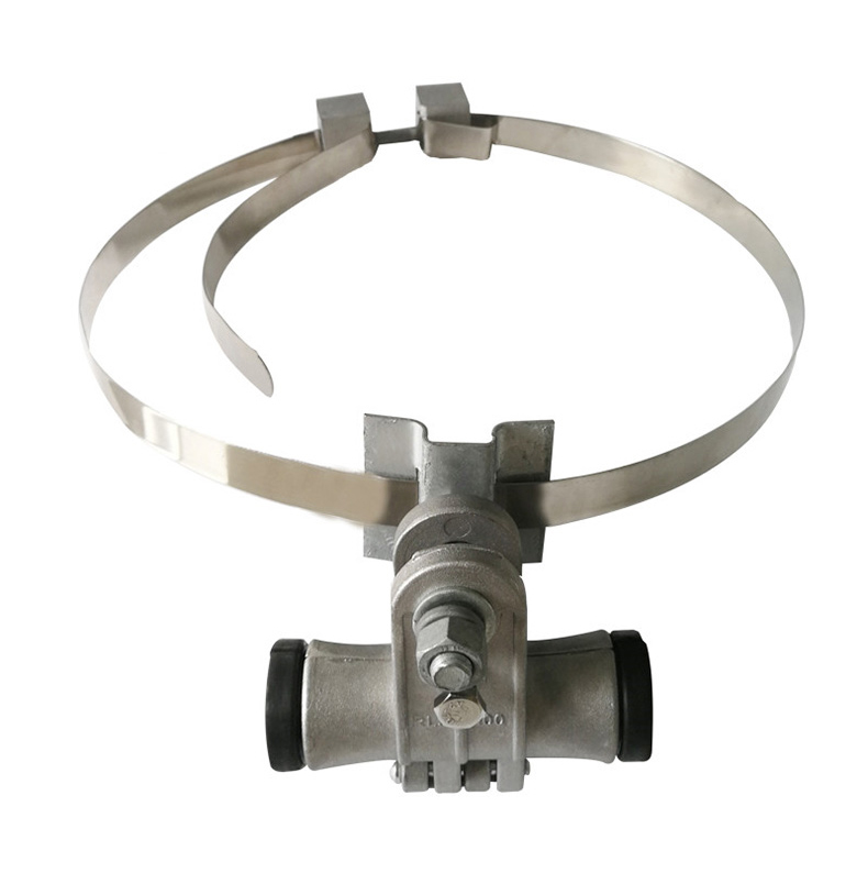 Cable suspension clamp, uninsulated single clamp, aluminum alloy wire, rainbow cable fittings