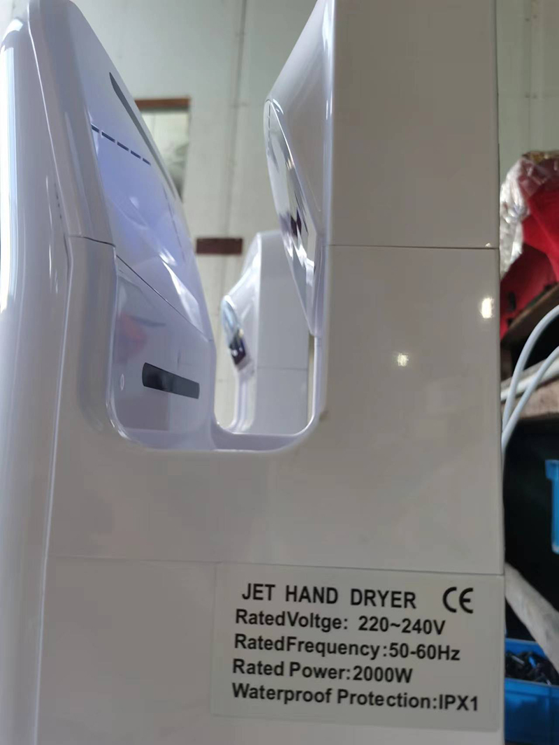 Double sided jet hand dryer wall hanging intelligent hand dryer Public toilet cold and hot air hand dryer GMP purification