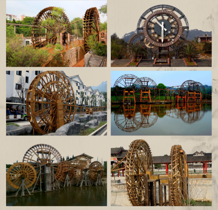 Rural tourism antique water wheel traditional drum crane anti-corrosion wood manufacturer - Chongqing Zhongyu Wood Art