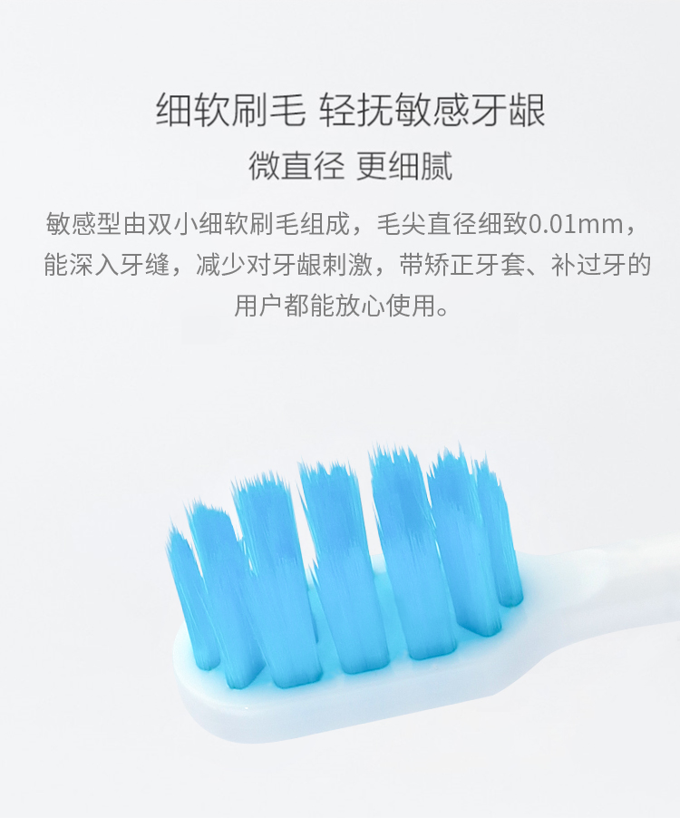 The replacement brush head of Xiaomi Electric toothbrush is suitable for Mijia T300/T500 model machine