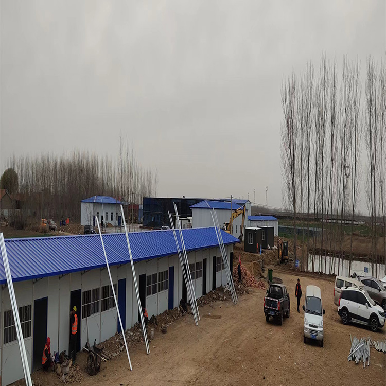 Temporary building on site, movable plank house, office, color steel house, Domus steel structure, convenient transportation