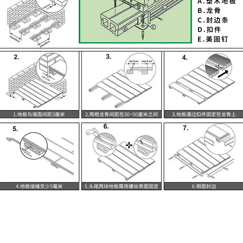 Luliang terrace square hole plastic wood floor online embossing anti slip round hole co extrusion ecological wood plastic solid imitation wood batten