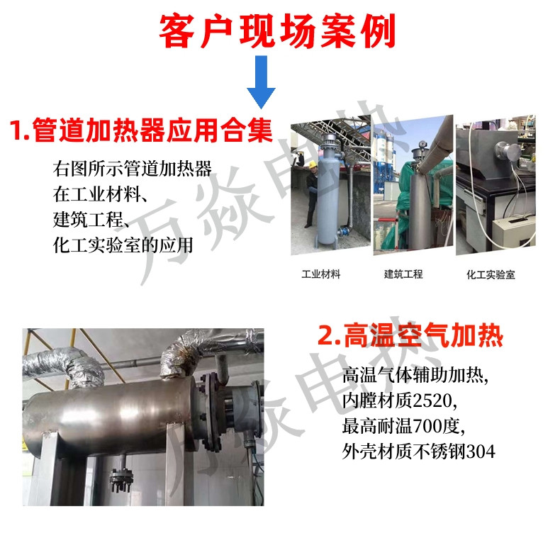 Winter water circulation heating, water heating, floor heating heater, marine heavy oil lubricating oil electric heater