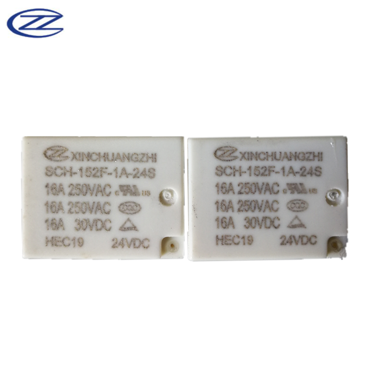 Xinchuangzhi 24V relay SCH-152F-1A-24S, a set of normally open 16A industrial control power relay