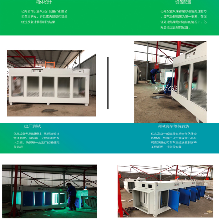 10000 Air Volume UV Photolysis UV Air Purifier Waste Gas Treatment Photooxygen Catalytic Equipment