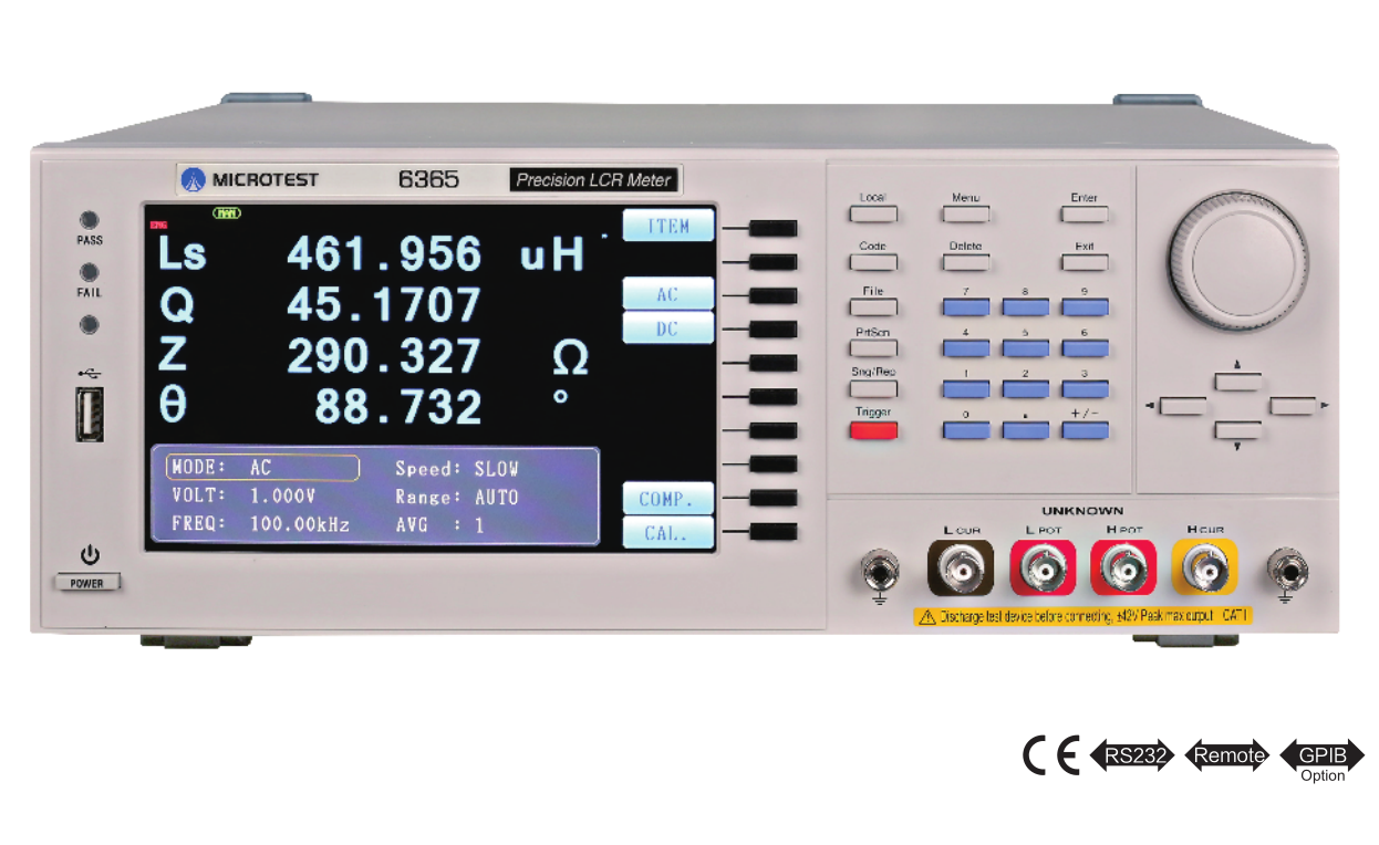 Yihe Precision LCR Tester without Fan Design Impedance Accuracy ± 0.05% Frequency 1 3 5 10 20 30 50 MHz