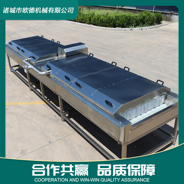 Oyster parallel hair roller cleaning machine, fully automatic seafood cleaning equipment, spraying up and down to remove mud