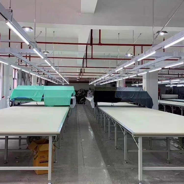 Clothing packaging worktable cutting table inspection and inspection worktable thickened tripod supplied by the manufacturer