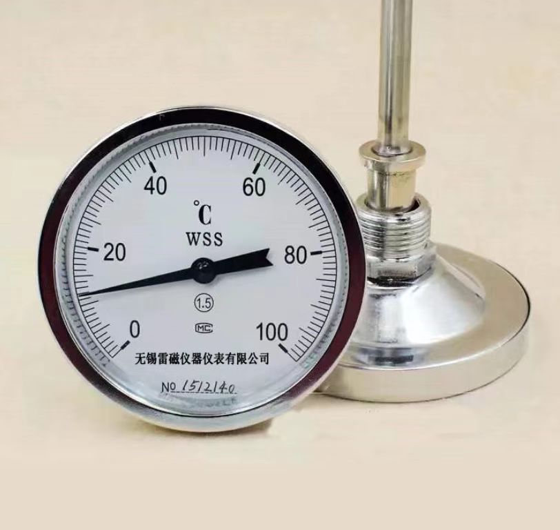 Leici WSS-411 wss series bimetallic thermometer can be customized with radial and axial universal shock resistance