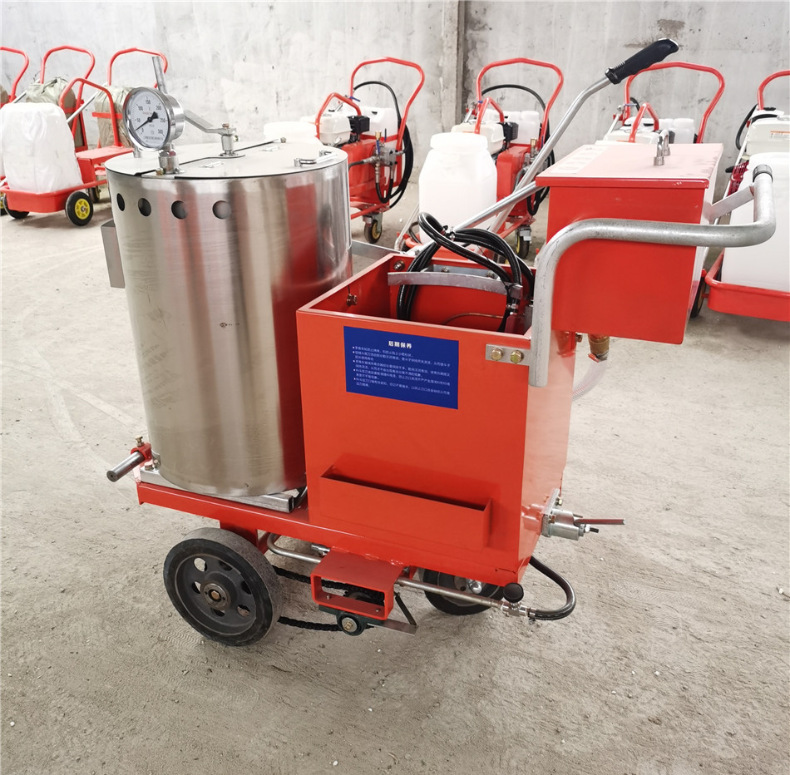 Yihua Hand Pushed Road Hot Melt Marking Machine Airport Parking Lot Marking Spraying Machine YH-R25