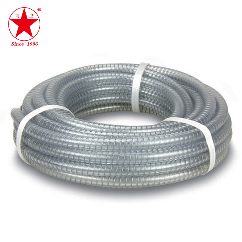 Vanguard plastic low-temperature resistant PVC steel wire hose, wear-resistant, reinforced, and pressure resistant composite steel wire pipe