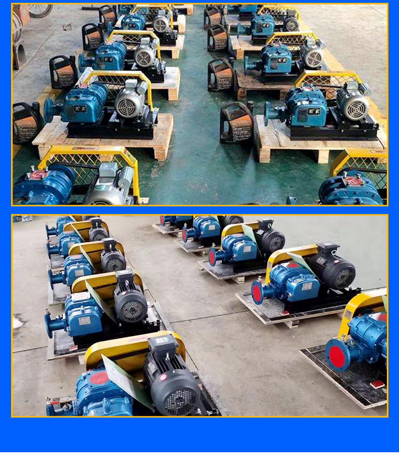 Pneumatic conveying Roots blower for aquaculture, aeration, pressurized casting, sewage treatment, Roots blower for water plant