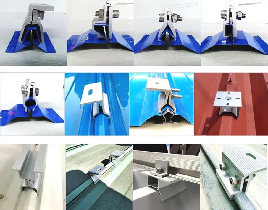 Solar bracket, color steel tile hook, iron sheet roof fixture, manufacturer of photovoltaic bracket roof