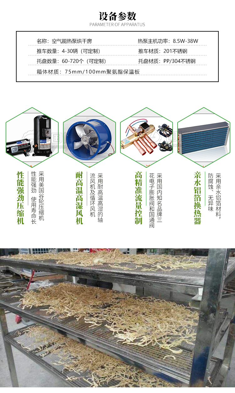 Guoxin Papaya Dryer Air Energy Sweet Potato Dehydration and Drying Equipment Manufacturer Intelligent Temperature and Humidity Control