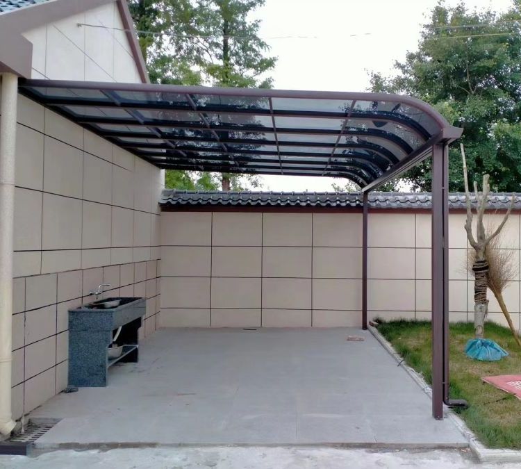 Aluminum alloy canopy, outdoor rainproof balcony, household rural courtyard eaves, sunlight shed, rooftop, small courtyard, roof shading