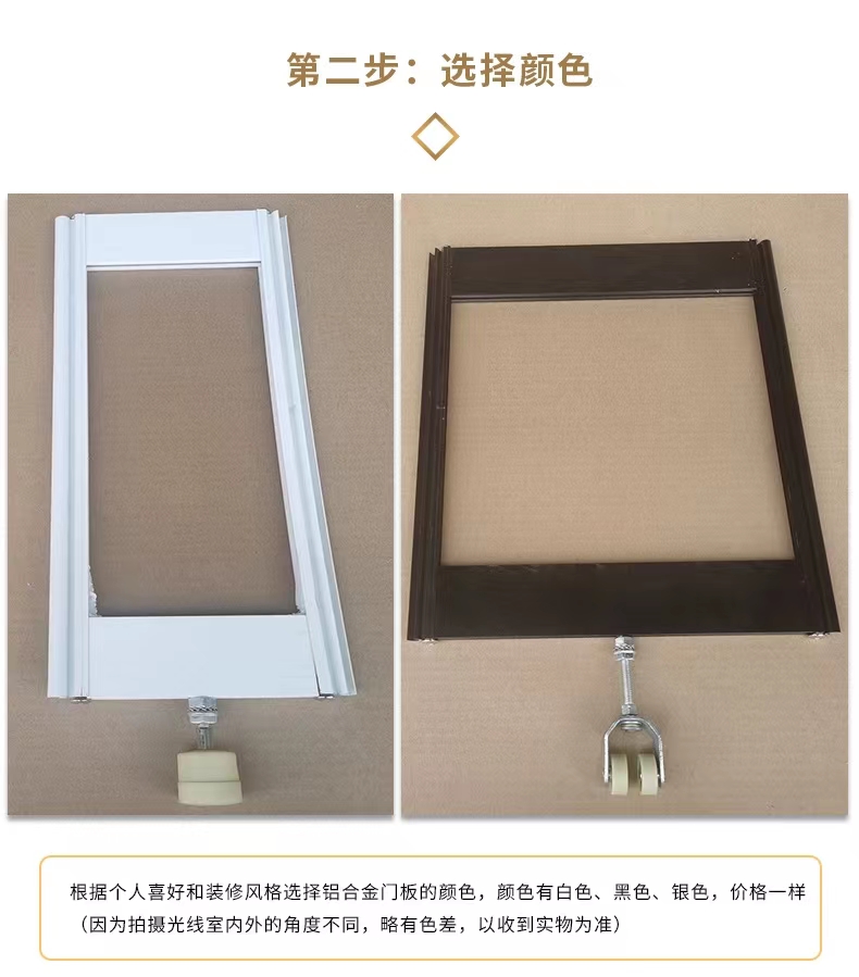 Aluminum alloy crystal folding door with lock, no lower rail, curved shopping mall, car wash room, transparent sliding