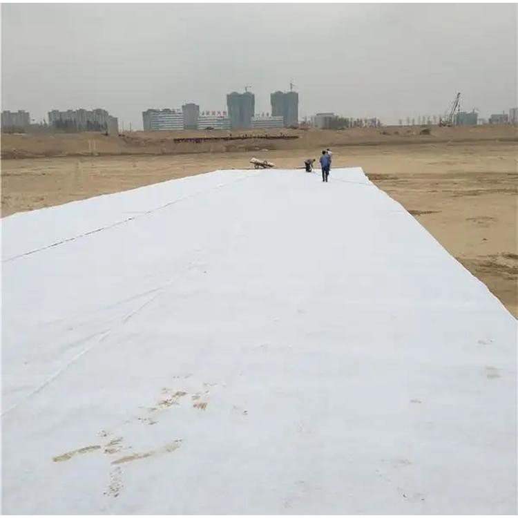 Road maintenance engineering cloth, high-temperature resistant short fiber geotextile, polypropylene polyester needle punched white cloth, long filament flame retardant