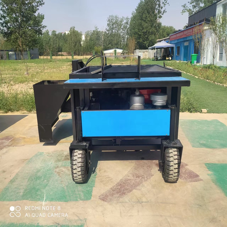 Shoulder stone forming machine, diesel road edge stone sliding film paver, shoulder asphalt sand water blocking belt sliding film machine