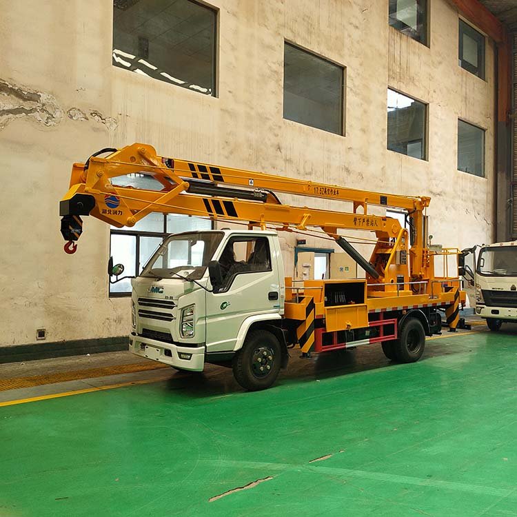 Jiangling Straight Arm Aerial work platform - Blue Label Elevator Climbing Vehicle - Aerial Work Engineering Lease