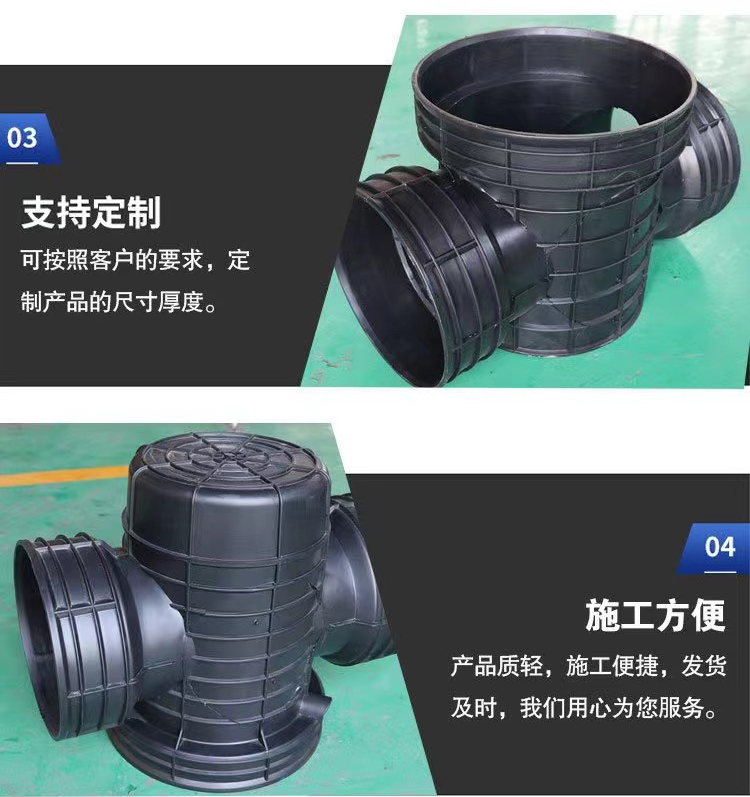 Plastic inspection well, brand new material, national standard flow channel, sewage through well, 700, 1000 rainwater and sewage wells