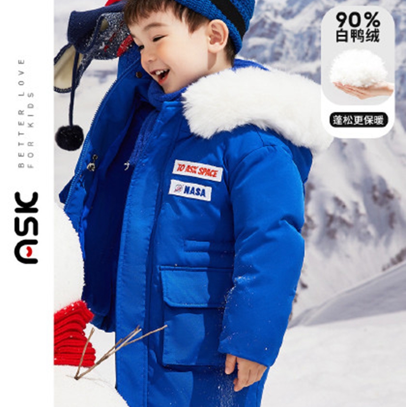 Children's new down jacket of the season, Dida cotton jacket, foreign trade children's clothing tail goods