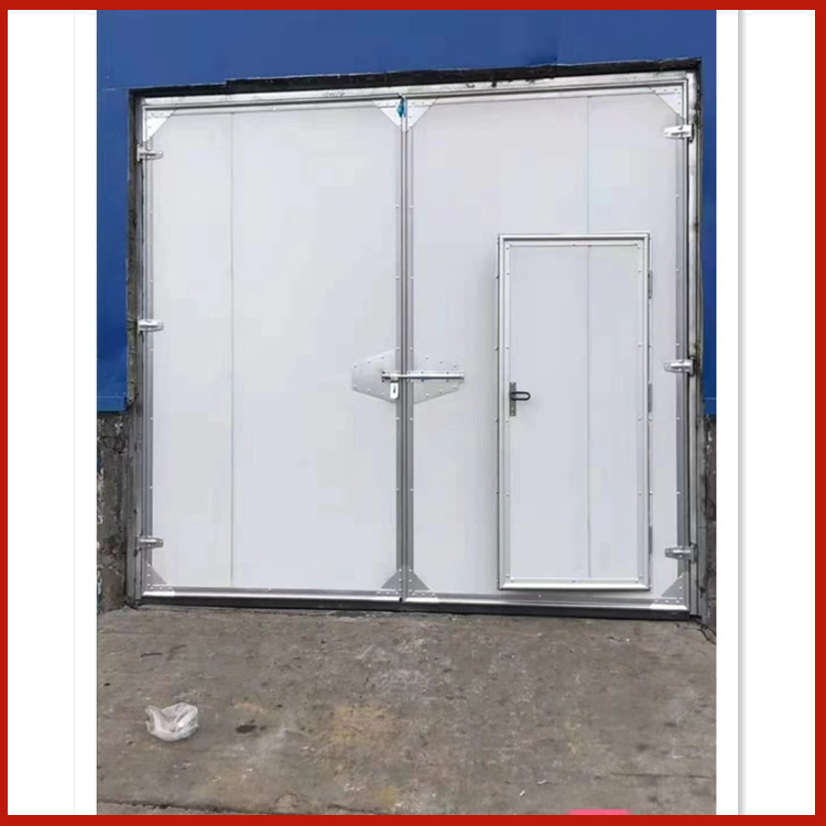 Various polyurethane factory sliding doors, industrial insulation doors, stainless steel profiles, various models of color steel plates can be customized